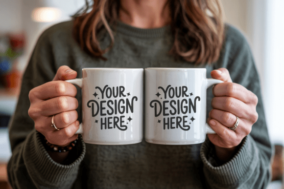 Download Christmas White Mug Mockup 75 - Premium Bundle